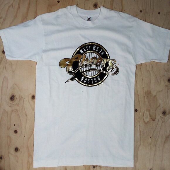 Deadstock Vintage Meet Me In Cheers Boston T-Shirt - Picture 2 of 6